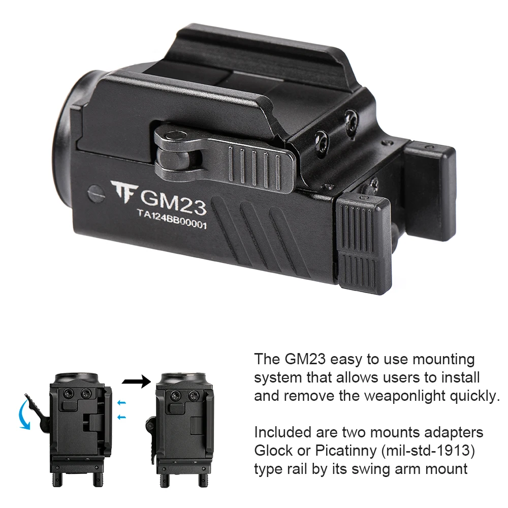 Outdoor Hunting Lights - TrustFire GM23 Tactical LED Flashlights 800