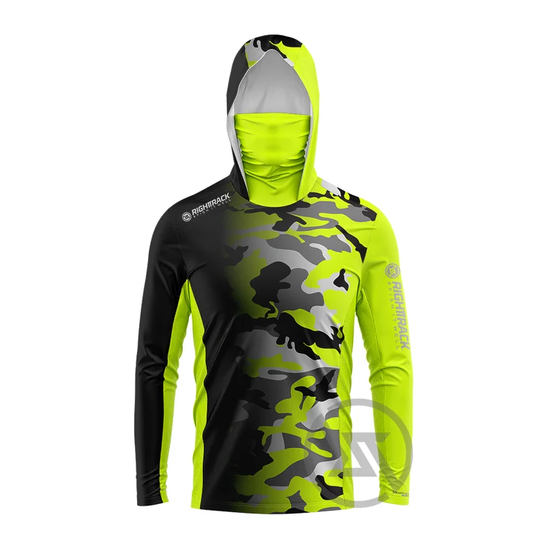 Outdoor Hunting Hoodie - RIGHTTRACK Mask Hoodies Fishing Clothing UPF50