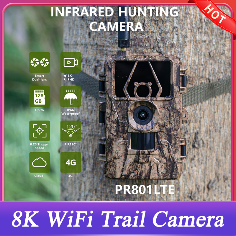 Outdoor Hunting Videos - 8K 60MP WiFi Trail Camera Waterproof
