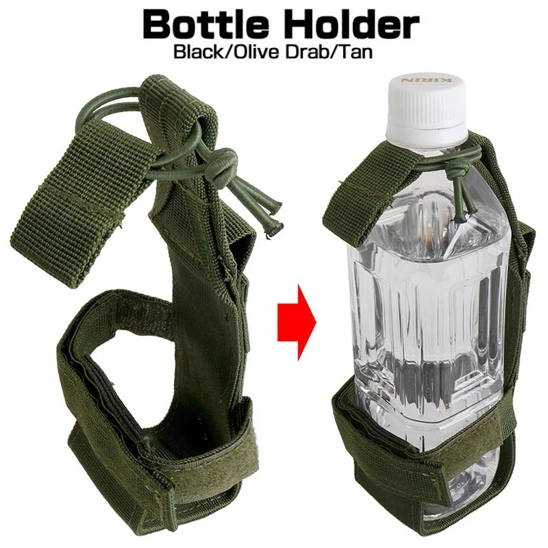 Outdoor Hunting Belt - MOLLE Water Bottle Holder, Adjustable Nylon
