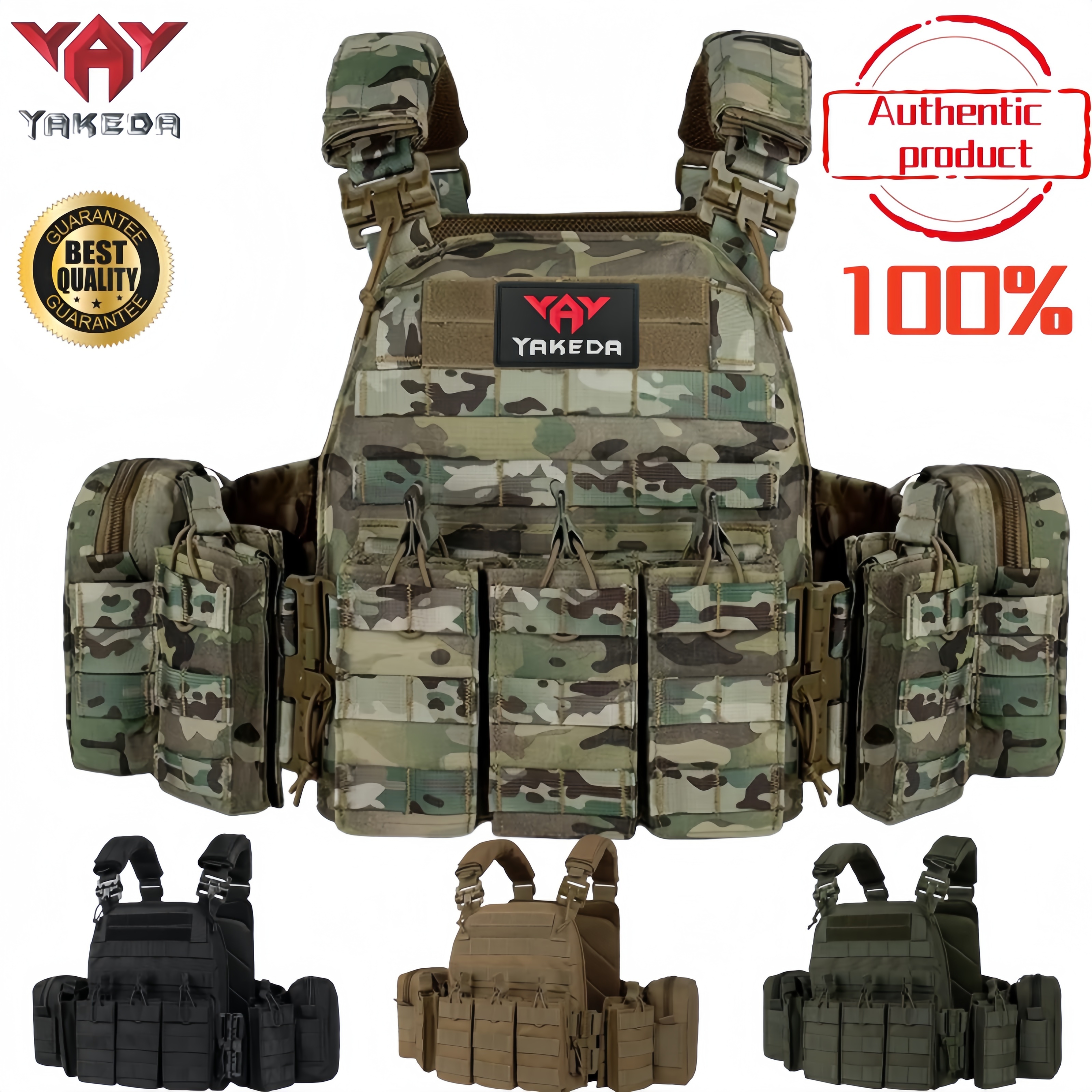 Outdoor Hunting Lights - YAKEDA Tactical Vest 6094 Fast detachable