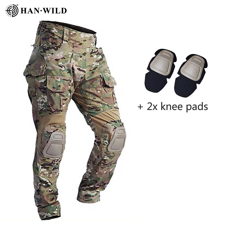 Outdoor Hunting Trousers - Airsoft Tactical Pants Camo G3 Combat