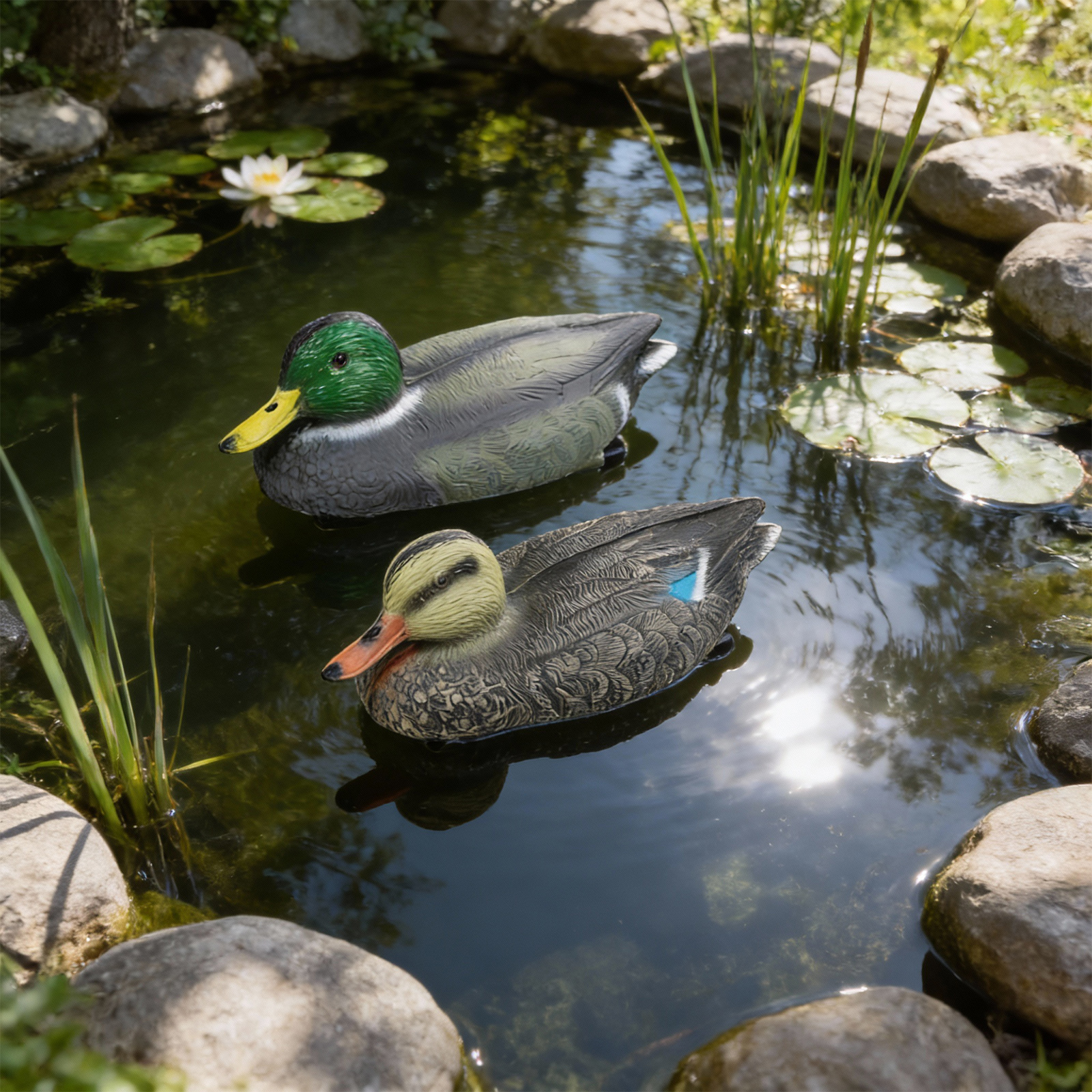 Decoy Duck Plastic - Realistic Floating Wild Duck Decoys Set