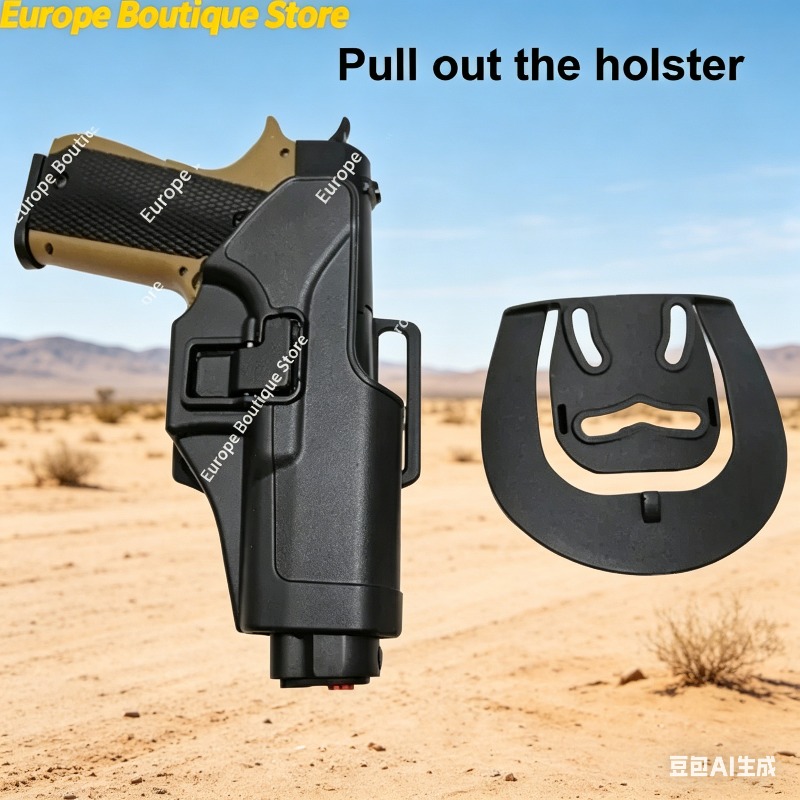 Outdoor Hunting Belt - Black Airsoft Pistol Holster For G18