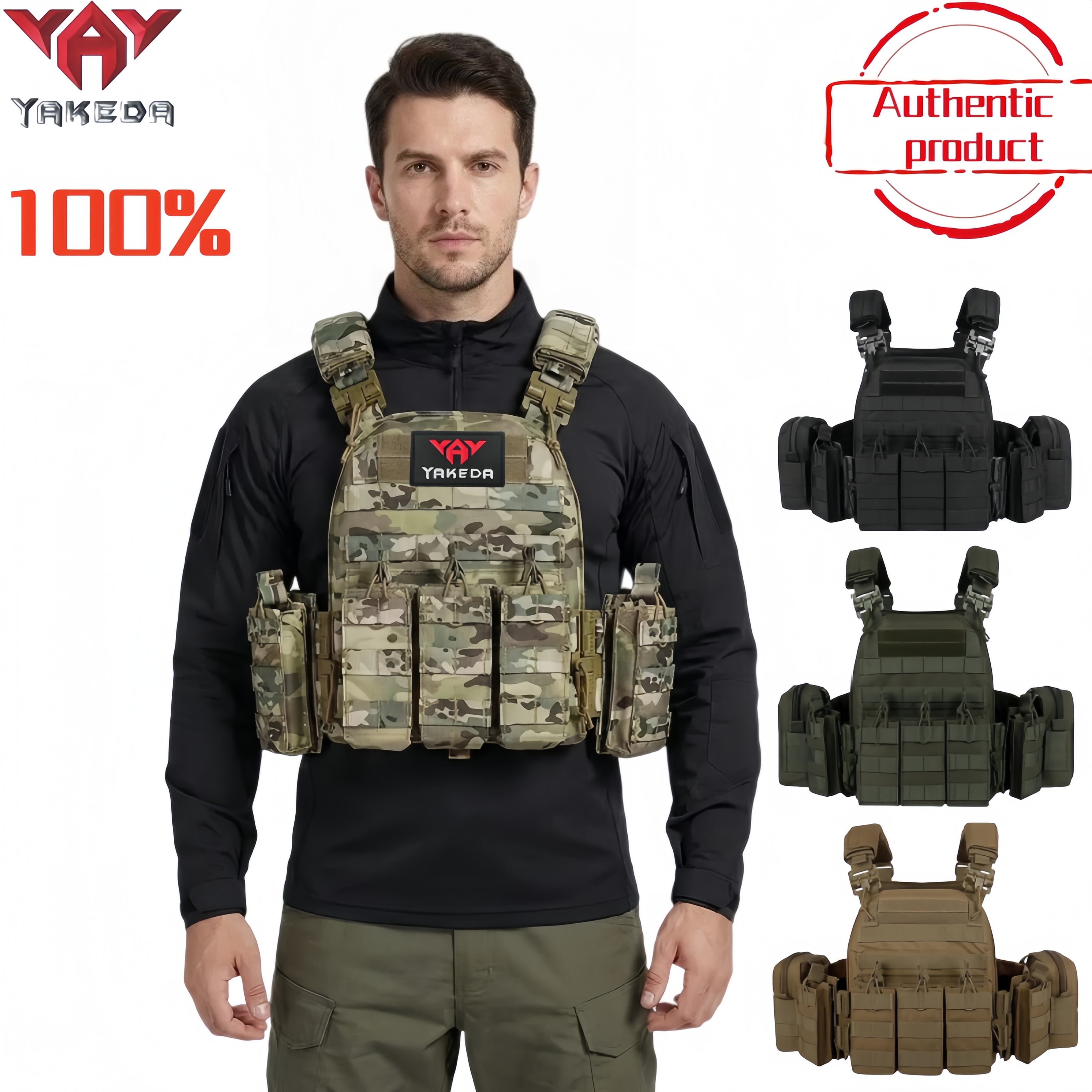 Outdoor Hunting Lights - YAKEDA Tactical Vest 6094 Fast detachable