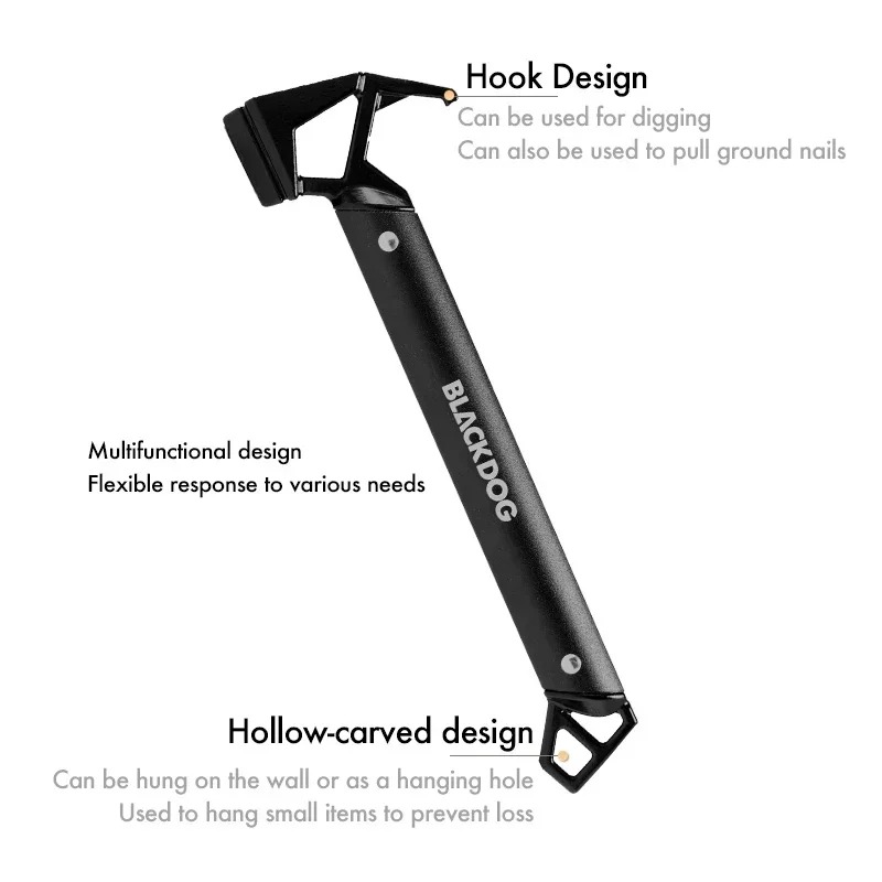 Hunting Camp Outdoor Supplies - BLACKDOG Camp Hammer Survival Tool Multi-function