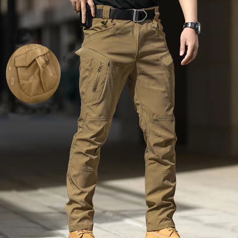 Outdoor Hunting Trousers - Men City Cargo Softshell Elastic Hiking