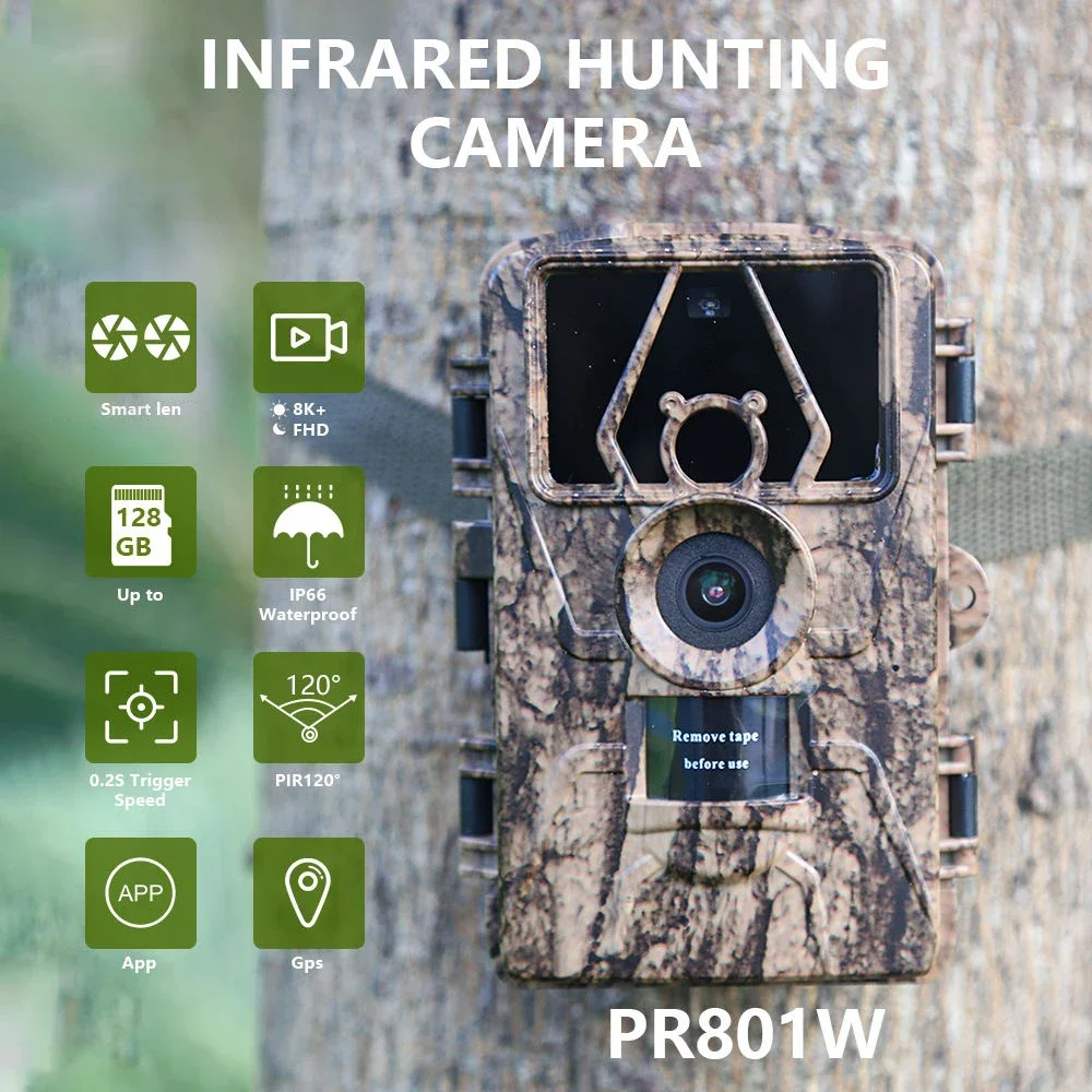 8K WiFi PR801W Waterproof Trai - Outdoor Hunting Camera Wifi บทวิจารณ์และราคา