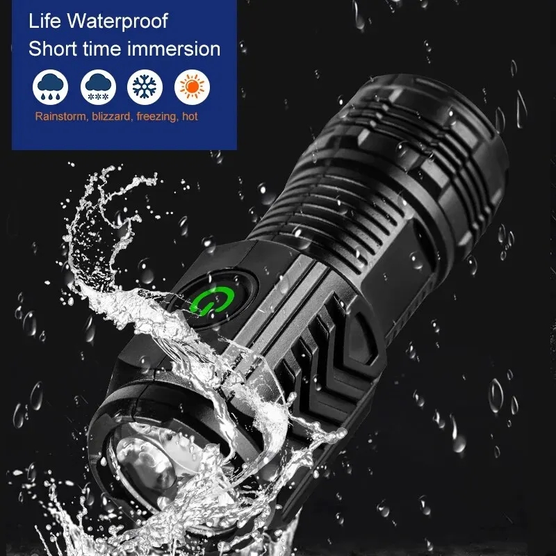 Portable Mini 3 LED Handheld F - Tactical Flashlight Rechargeable บทวิจารณ์และราคา