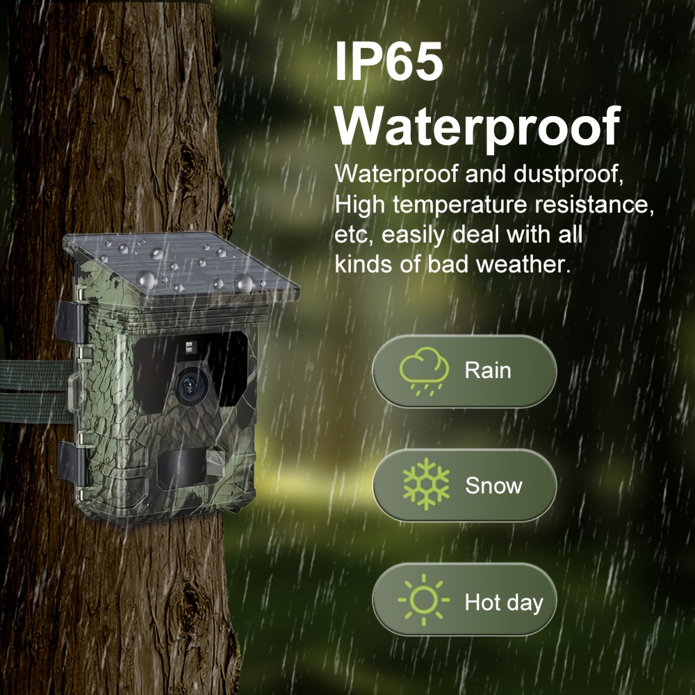4K 50MP Solar-Powered Wildlife - Outdoor Hunting Videos บทวิจารณ์และราคา