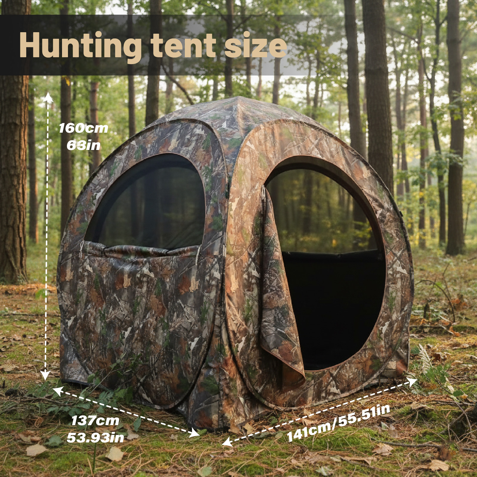 Camouflage Pop-Up Hunting Blin - Hunting & Outdoor Supplies Carterton Reviews บทวิจารณ์และราคา