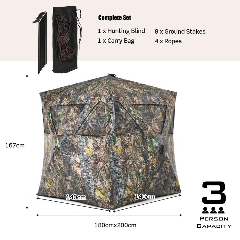 3 Person Portable Pop-Up Groun - Hunting & Outdoor Supplies Carterton Reviews บทวิจารณ์และราคา
