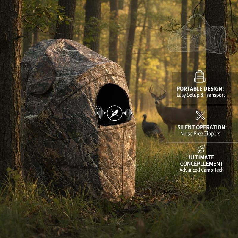 Hunting Blind 1 Person For Dee - Hunting & Outdoor Supplies Carterton Reviews บทวิจารณ์และราคา