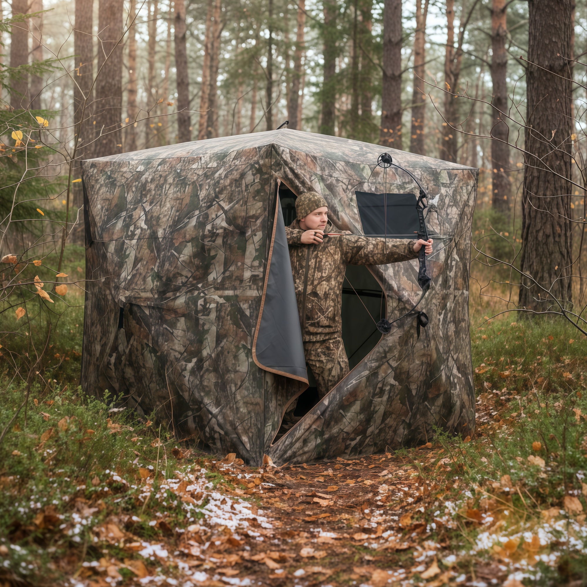 Camouflage Pop-Up Hunting Blin - Hunting & Outdoor Supplies Carterton Reviews บทวิจารณ์และราคา