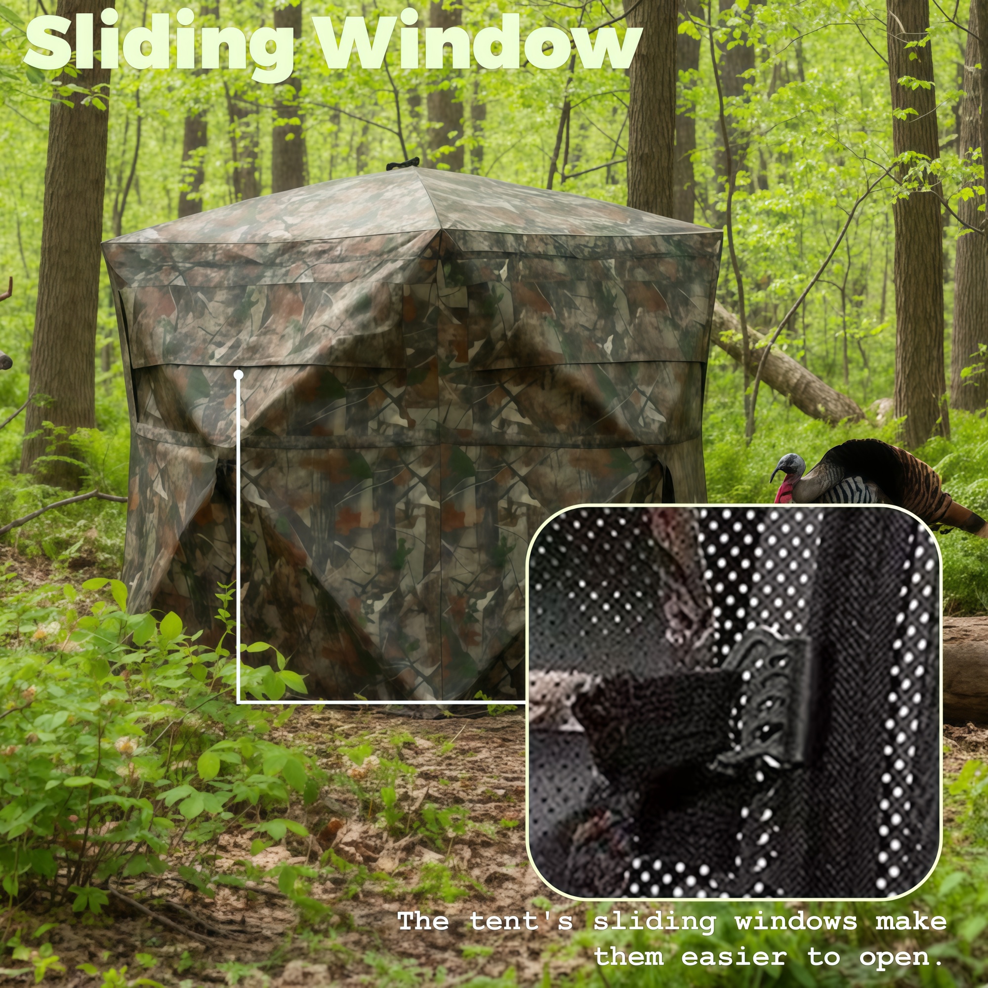 Camouflage Pop-Up Hunting Blin - Hunting & Outdoor Supplies Carterton Reviews บทวิจารณ์และราคา