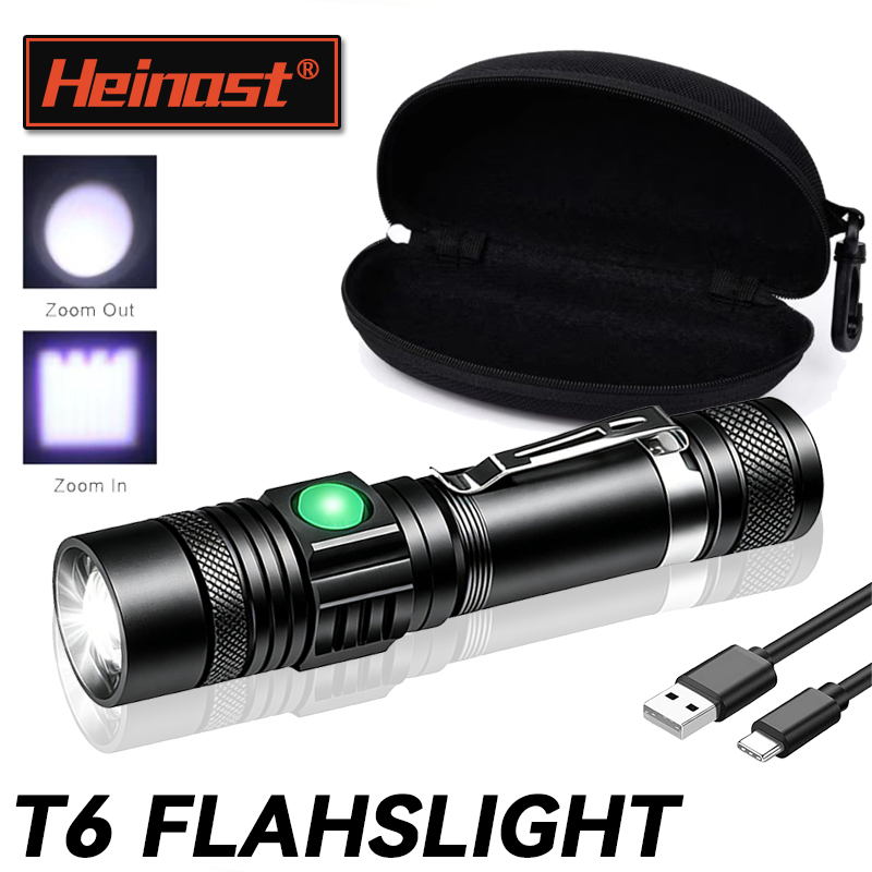 T6 LED Rechargeable Flashlight - Outdoor Hunting Lights บทวิจารณ์และราคา
