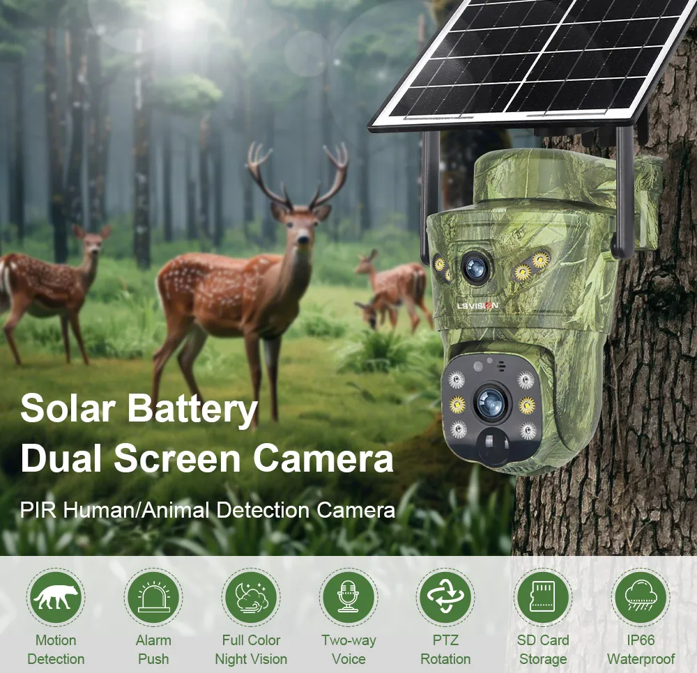 LS VISION 8MP 4G Solar Hunting - Outdoor Hunting Camera Wifi บทวิจารณ์และราคา