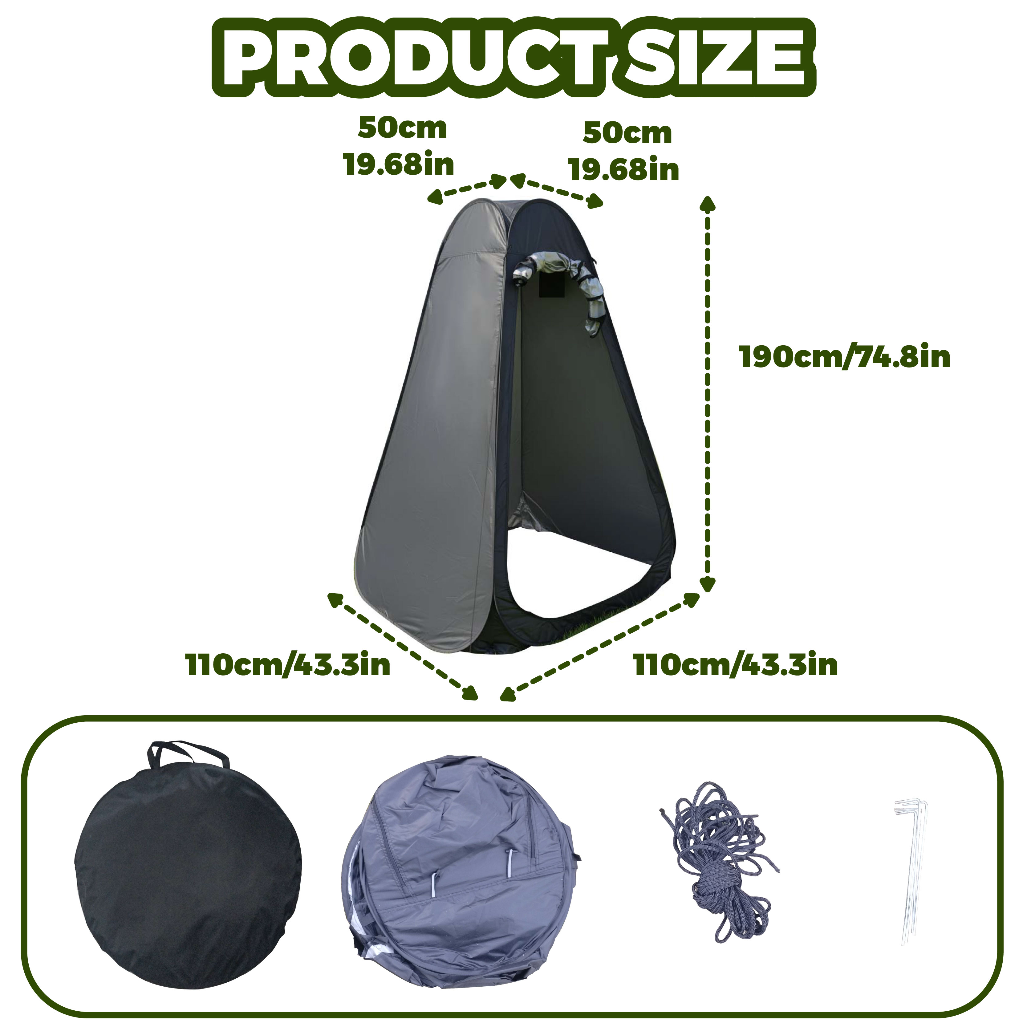 Portable Pop-Up Privacy Tent O - Outdoor Hunting Toilet บทวิจารณ์และราคา