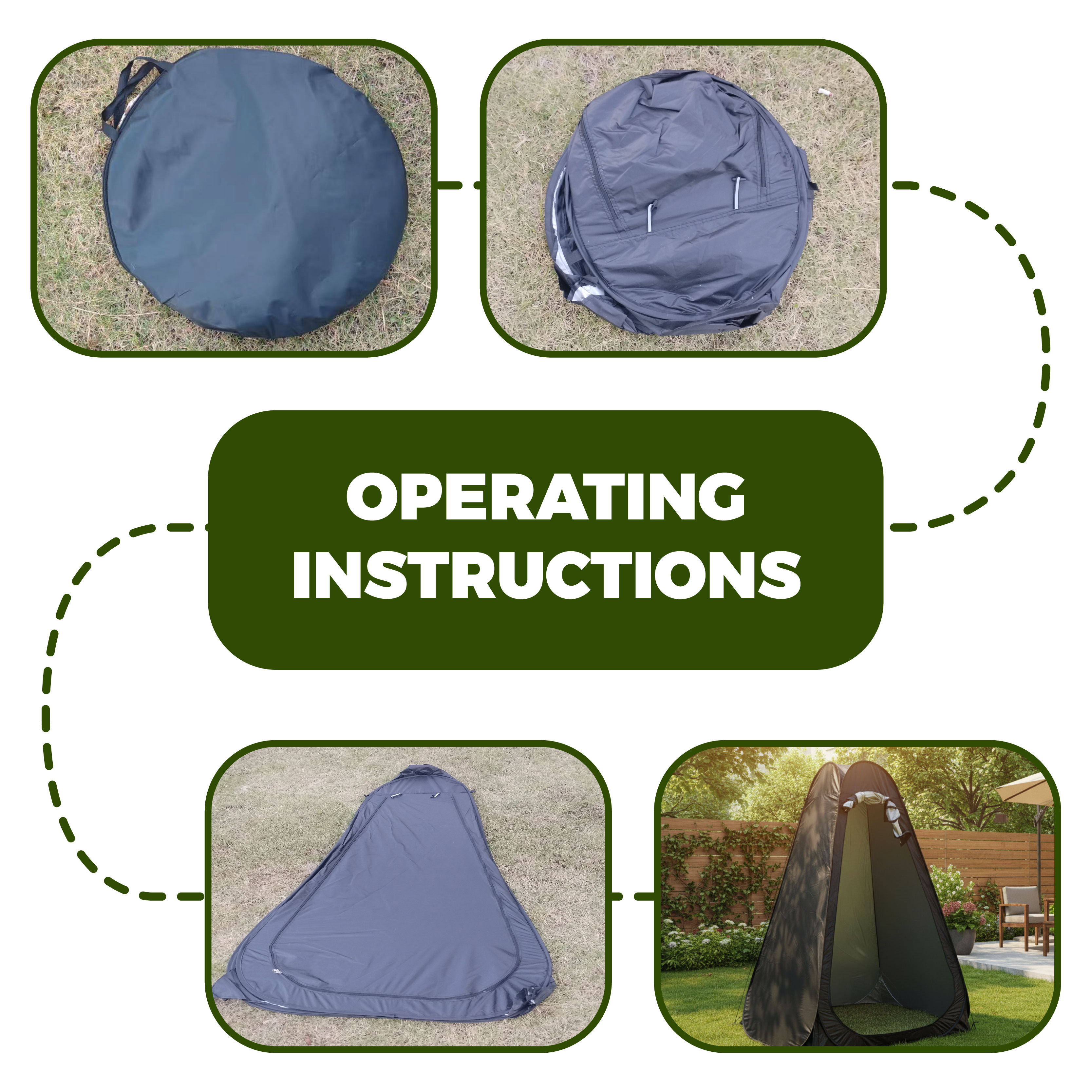 Portable Pop-Up Privacy Tent O - Outdoor Hunting Toilet บทวิจารณ์และราคา
