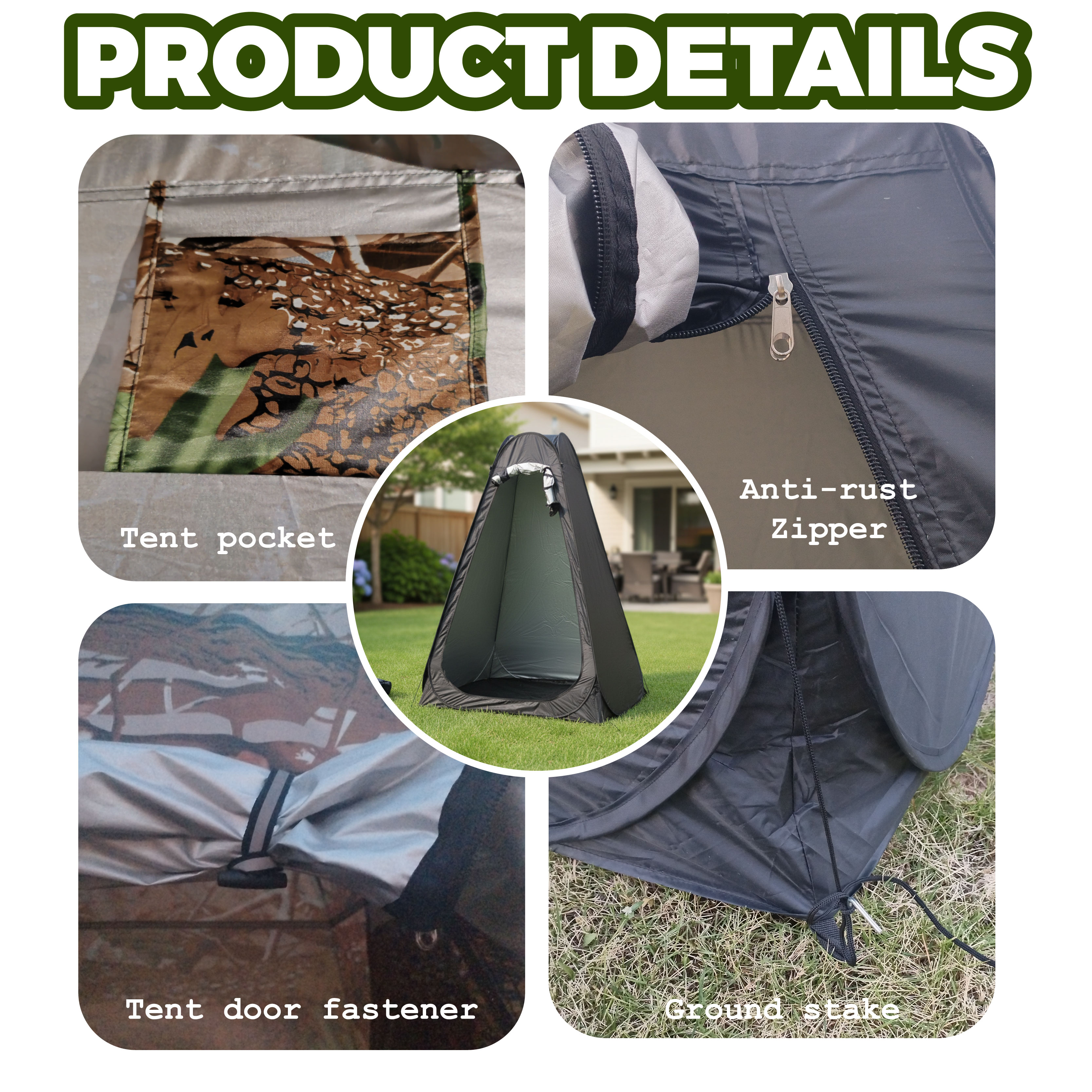 Portable Pop-Up Privacy Tent O - Outdoor Hunting Toilet บทวิจารณ์และราคา