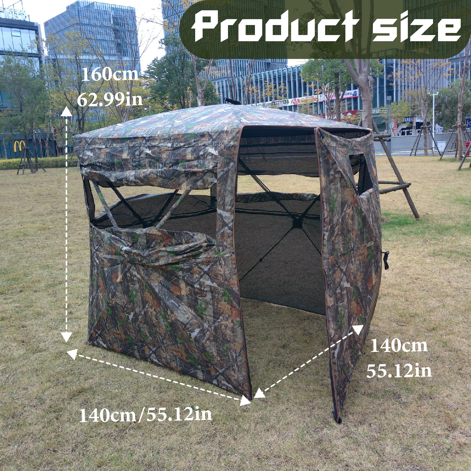 Camouflage Pop-Up Hunting Blin - Hunting & Outdoor Supplies Carterton Reviews บทวิจารณ์และราคา