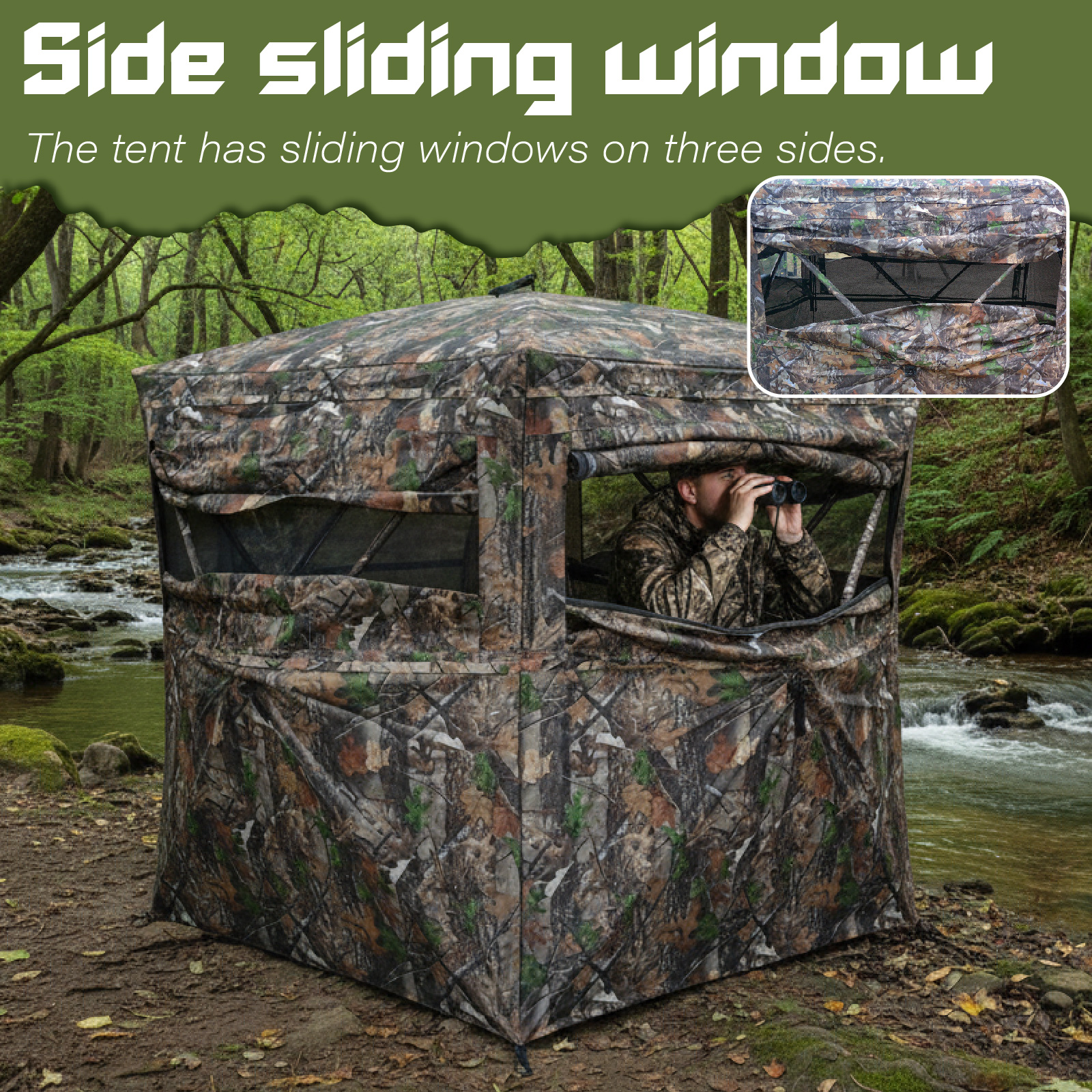 Camouflage Pop-Up Hunting Blin - Hunting & Outdoor Supplies Carterton Reviews บทวิจารณ์และราคา