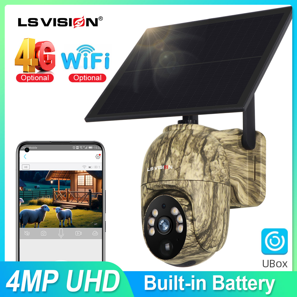 LS VISION 2K Solar Security Ca - Outdoor Hunting Camera Wifi บทวิจารณ์และราคา