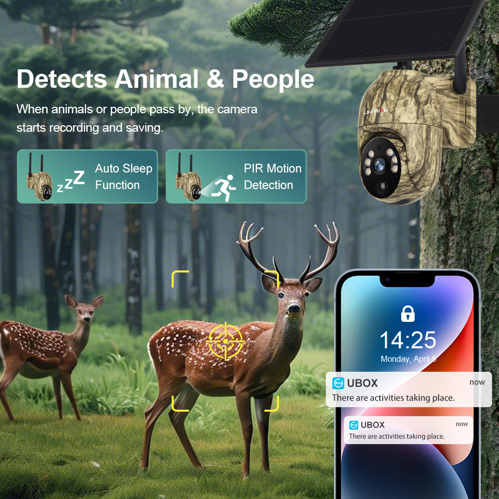 LS VISION 2K Solar Security Ca - Outdoor Hunting Camera Wifi บทวิจารณ์และราคา