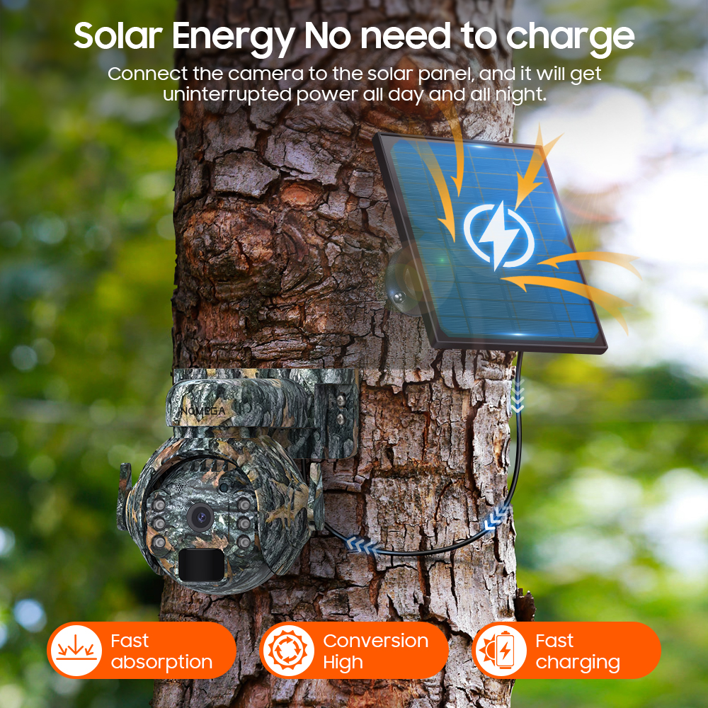 INQMEGA 3MP 4G Solar Powered C - Outdoor Hunting Camera Wifi บทวิจารณ์และราคา