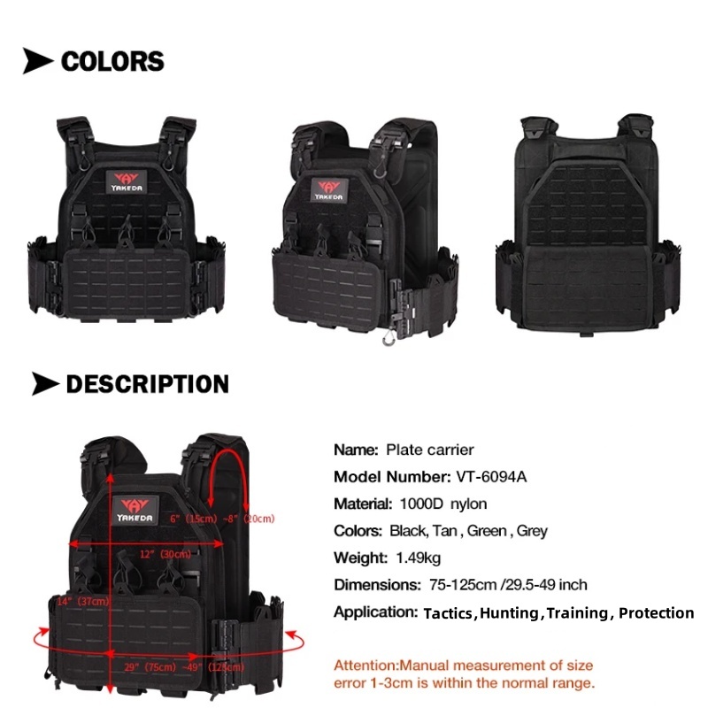 YAKEDA Tactical Vest 6094 Fast - Outdoor Hunting Lights บทวิจารณ์และราคา