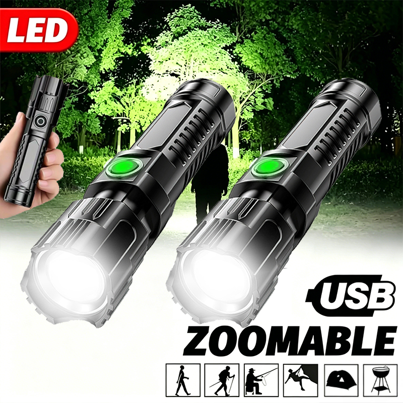 Super Bright LED Flashlight US - Tactical Flashlight Rechargeable บทวิจารณ์และราคา