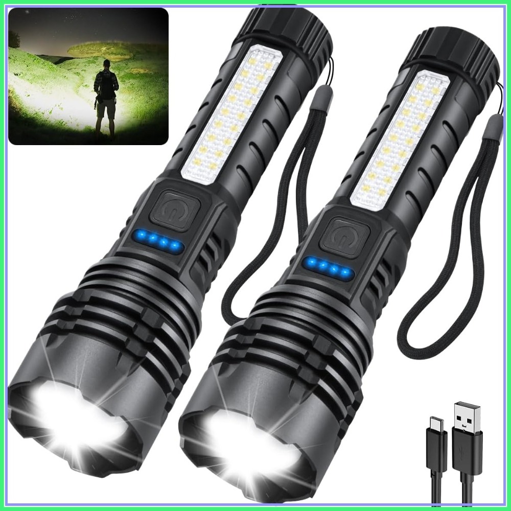 Rechargeable Flashlights High  - Tactical Flashlight Rechargeable บทวิจารณ์และราคา