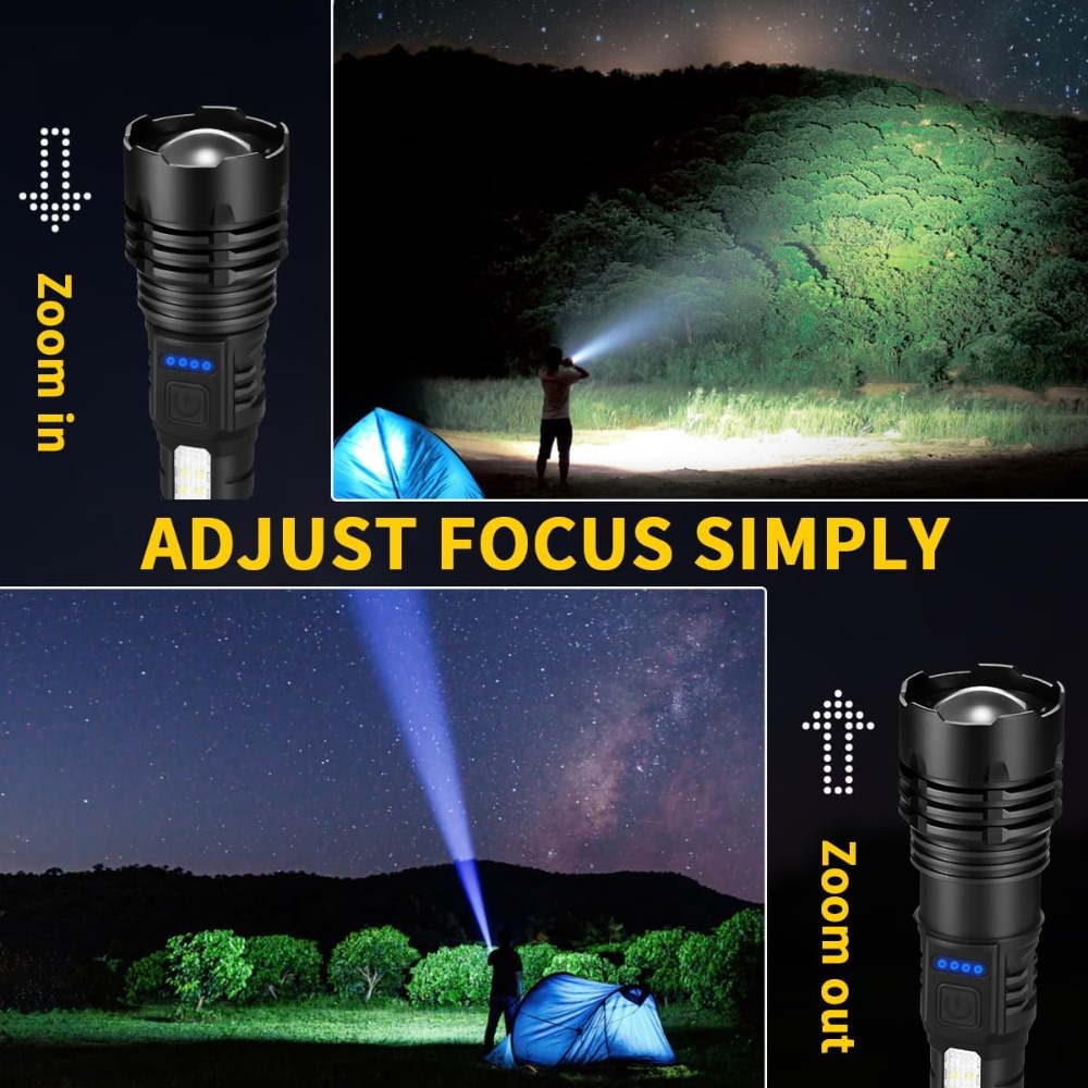 Rechargeable Flashlights High  - Tactical Flashlight Rechargeable บทวิจารณ์และราคา