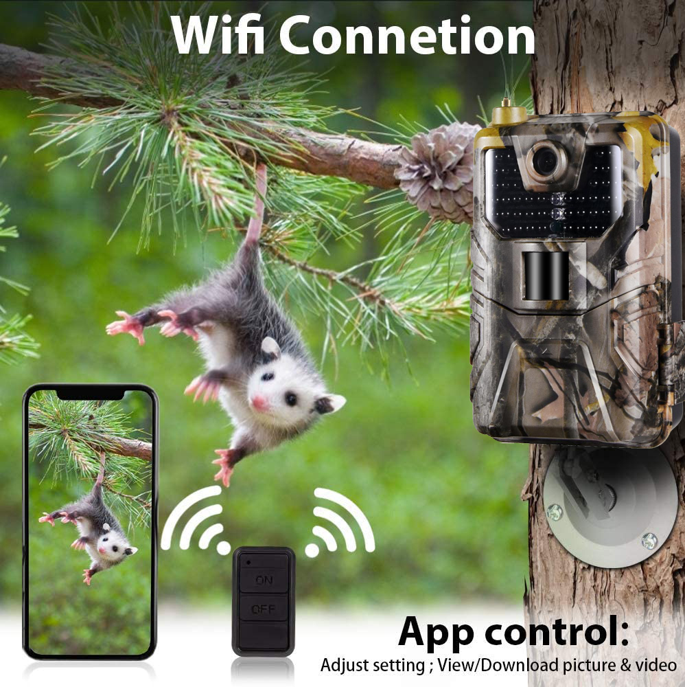 4K 30FPS Wifi Hunting Cameras  - Outdoor Hunting Camera Wifi บทวิจารณ์และราคา