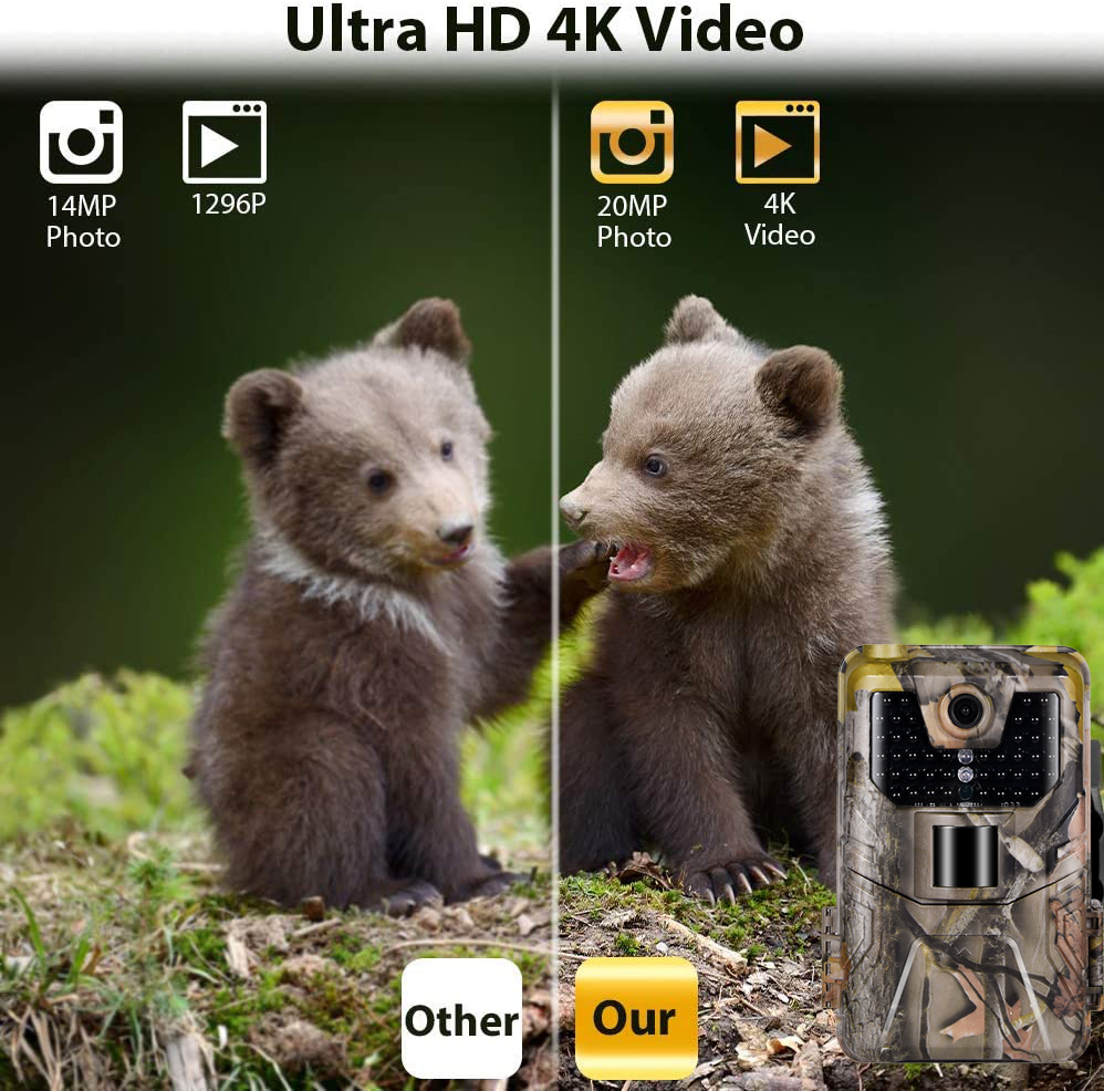 4K 30FPS Wifi Hunting Cameras  - Outdoor Hunting Camera Wifi บทวิจารณ์และราคา