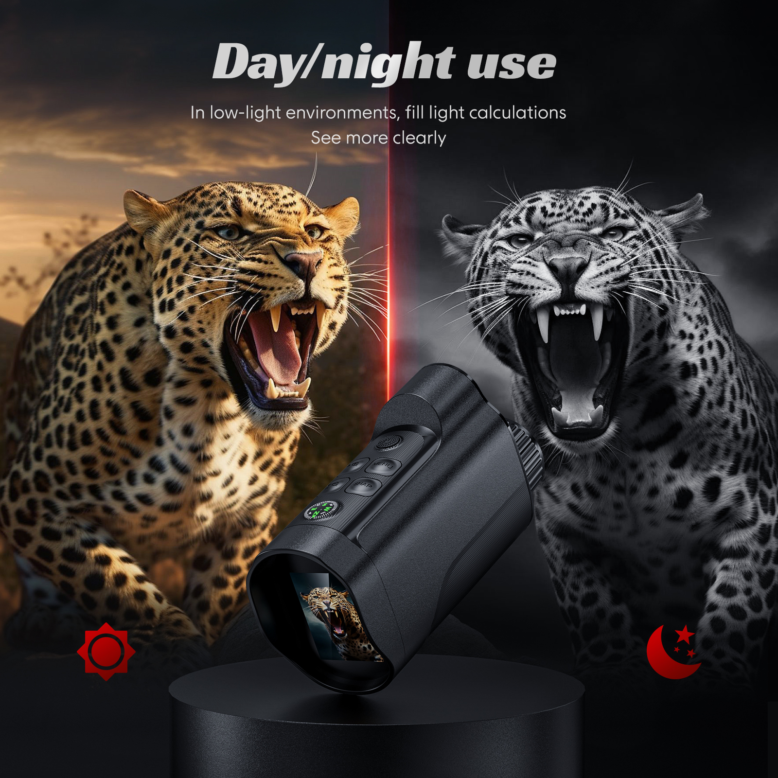 Night Vision Monoculars 1080P  - Outdoor Hunting Videos บทวิจารณ์และราคา