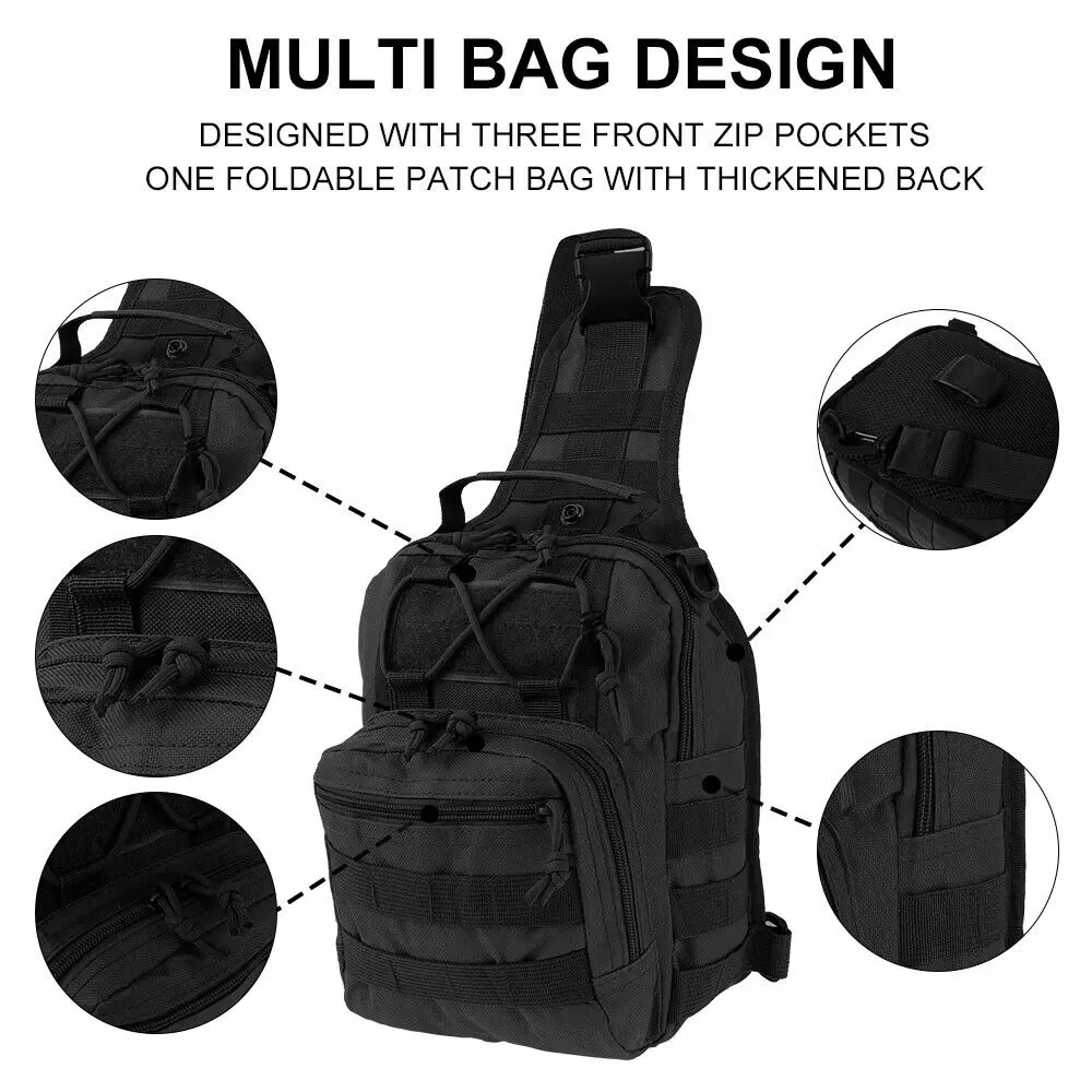 Waterproof Crossbody Chest Bag - Outdoor Hunting Bike บทวิจารณ์และราคา