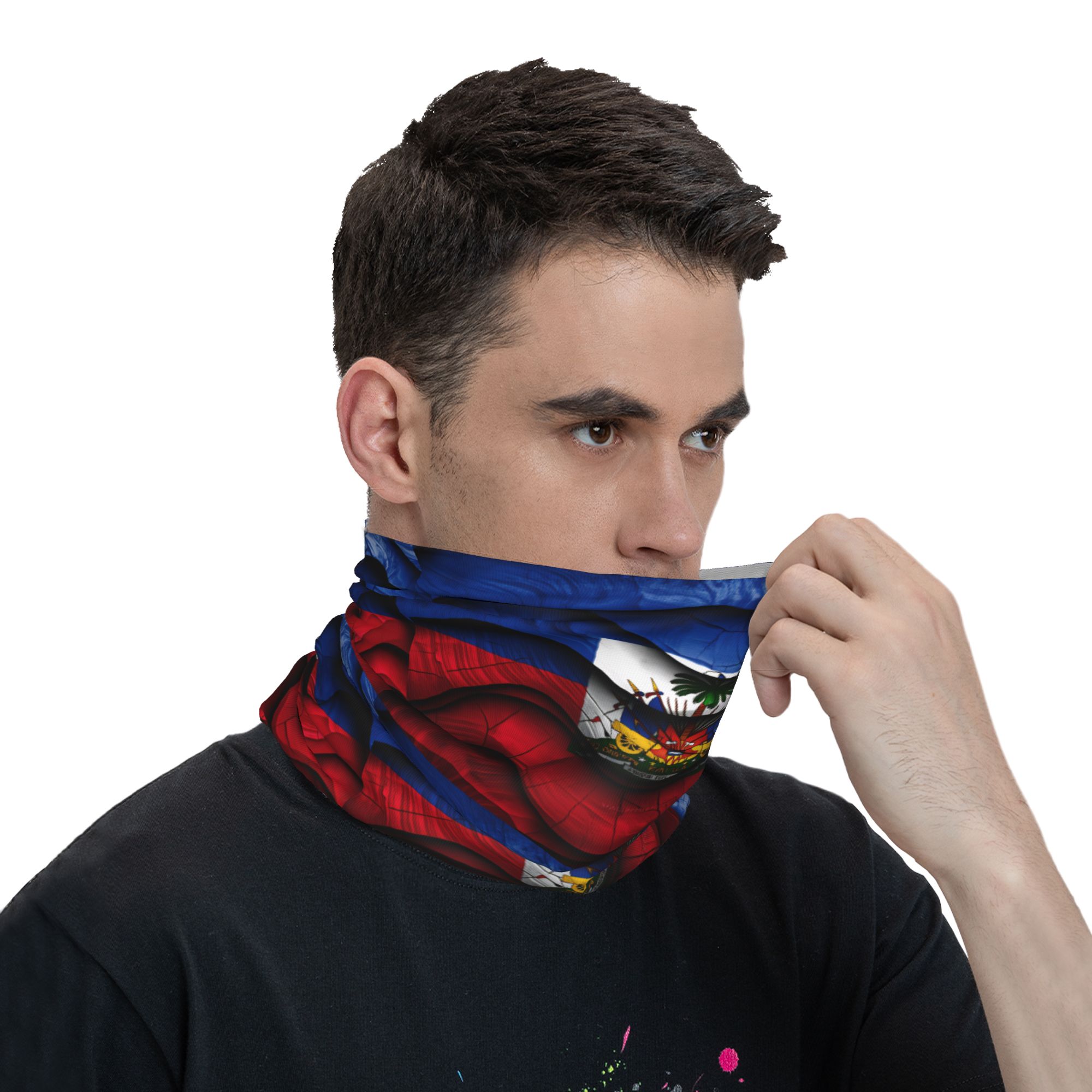 Haiti Flag Balaclava  Hunting  - Hunting Fishing Outdoor บทวิจารณ์และราคา