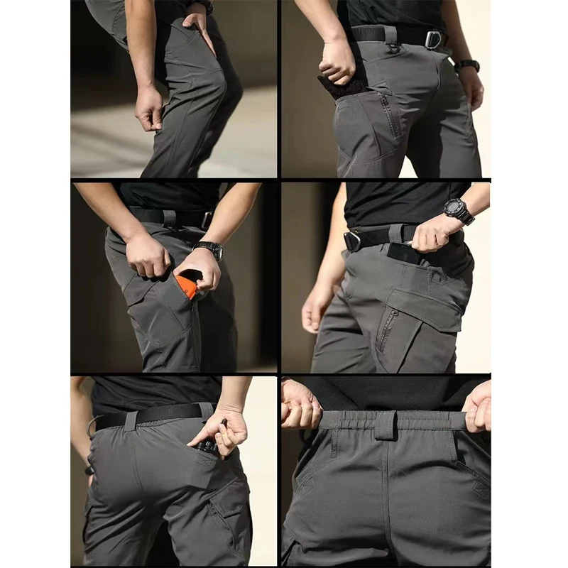 Men's Elastic Hiking Trekking  - Outdoor Hunting Trousers บทวิจารณ์และราคา
