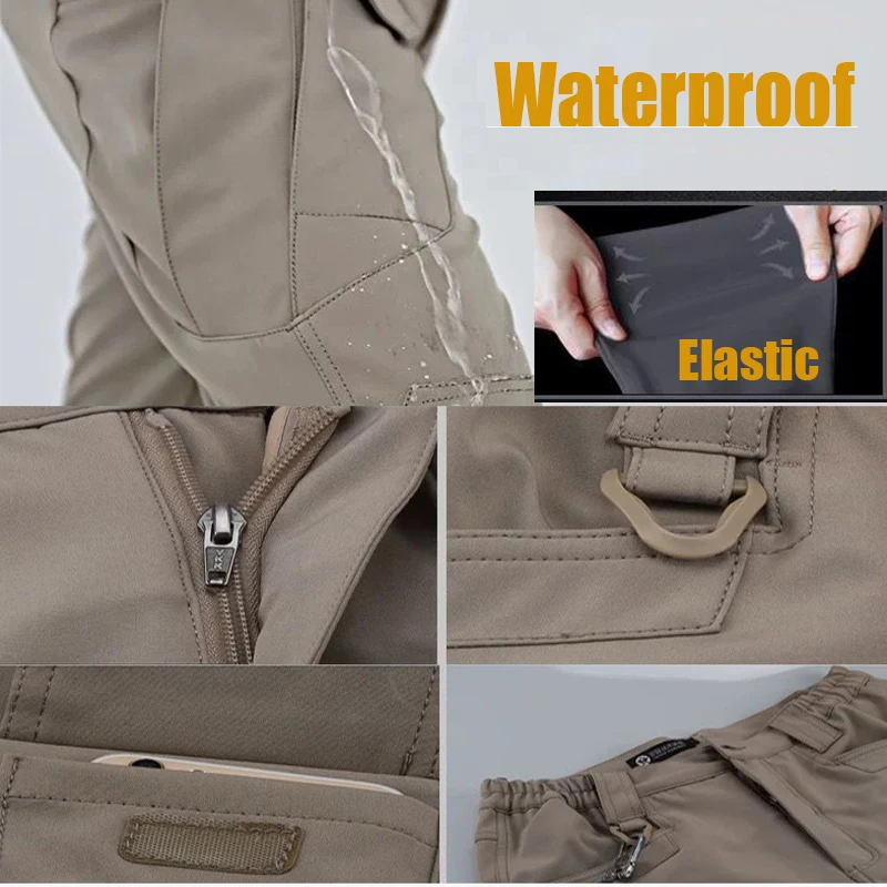 Men's Elastic Hiking Trekking  - Outdoor Hunting Trousers บทวิจารณ์และราคา