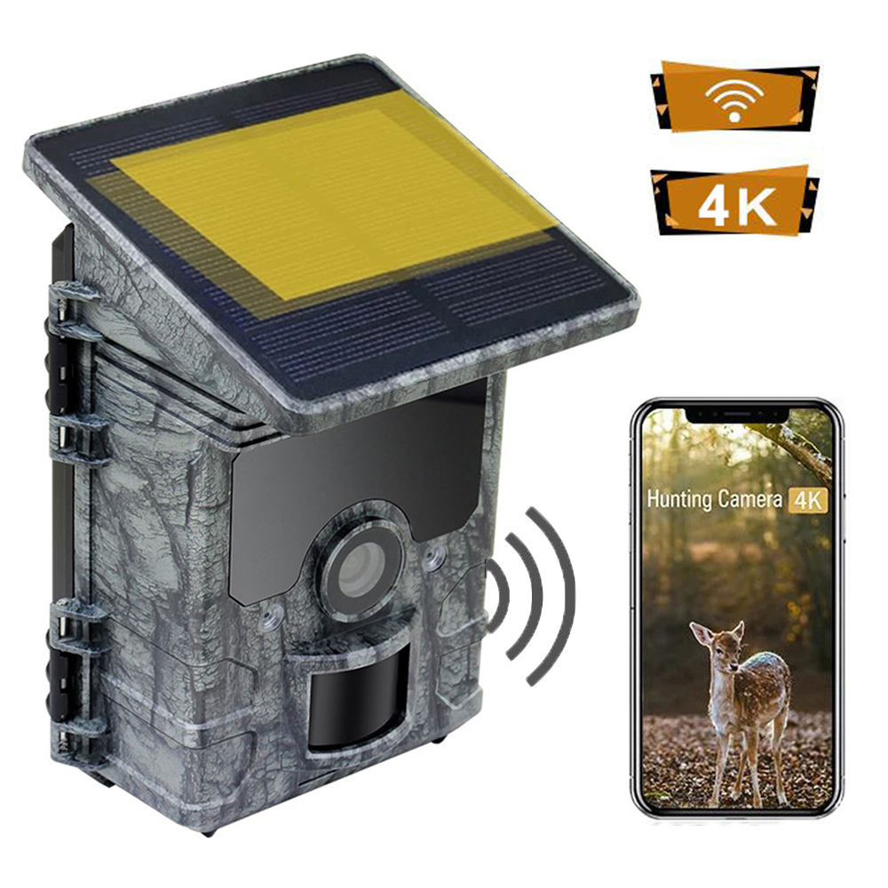Solar Panel Hunting Camera 4K  - Outdoor Hunting Camera Wifi บทวิจารณ์และราคา