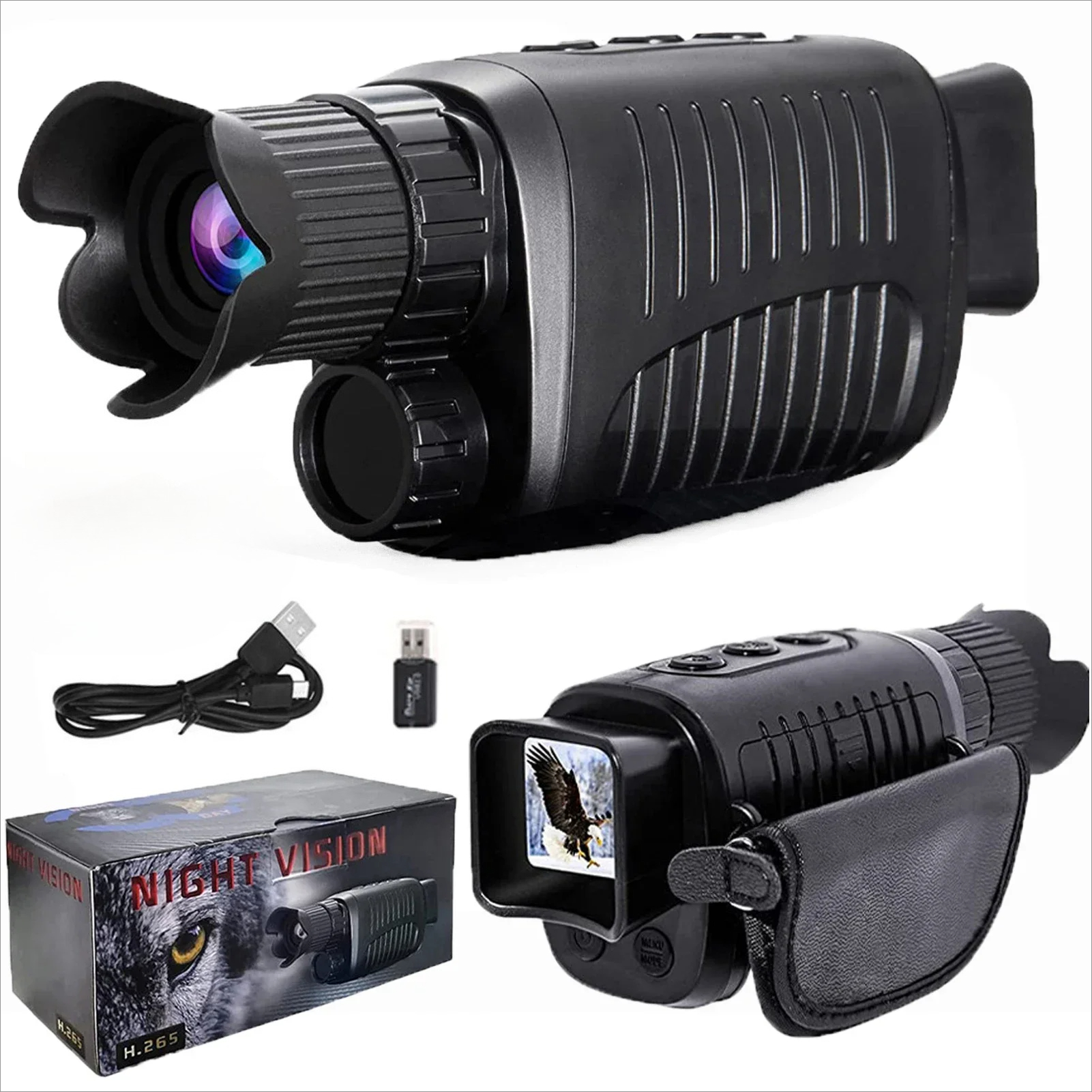 1080P Monoculars Hunting Teles - Outdoor Hunting Videos บทวิจารณ์และราคา
