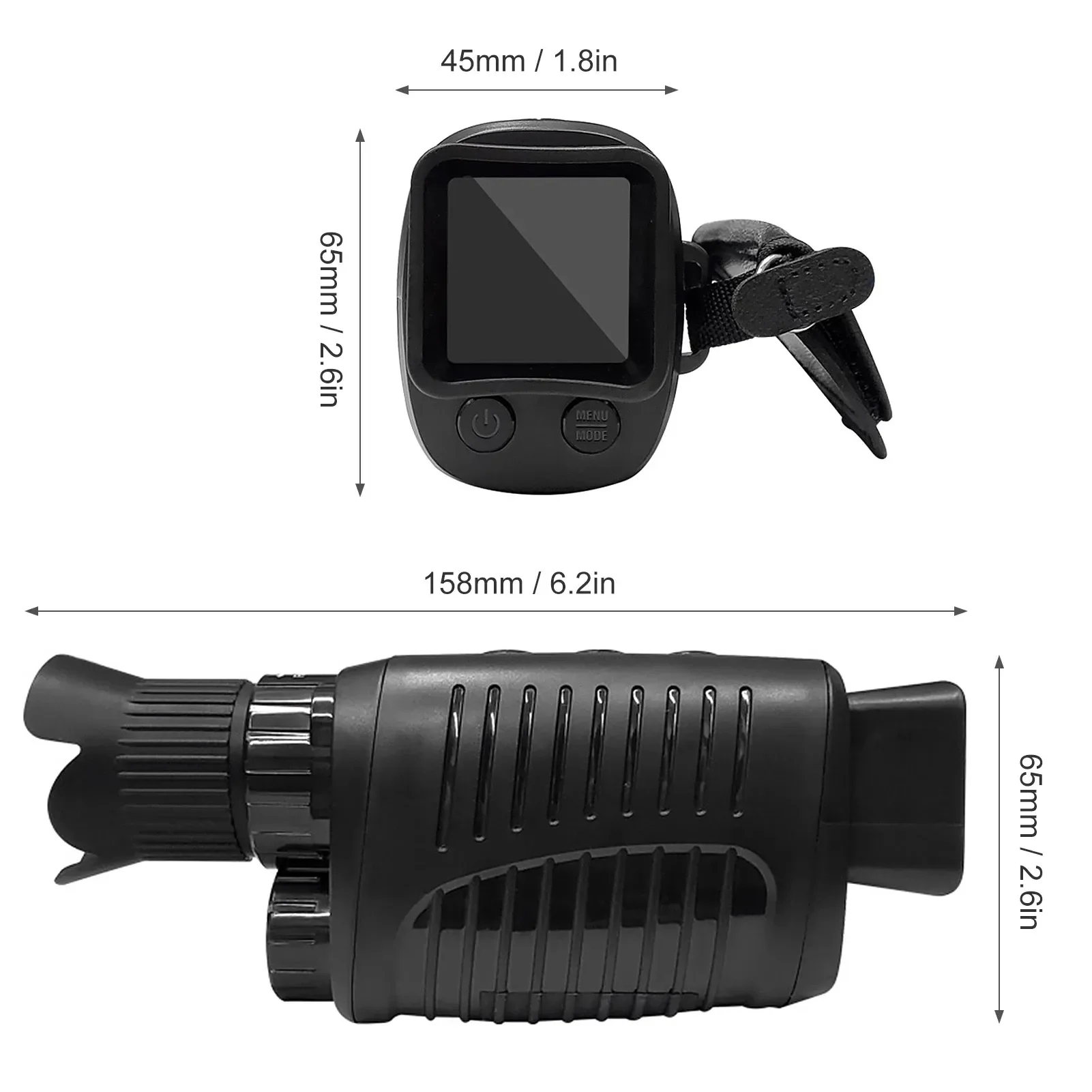 1080P Monoculars Hunting Teles - Outdoor Hunting Videos บทวิจารณ์และราคา
