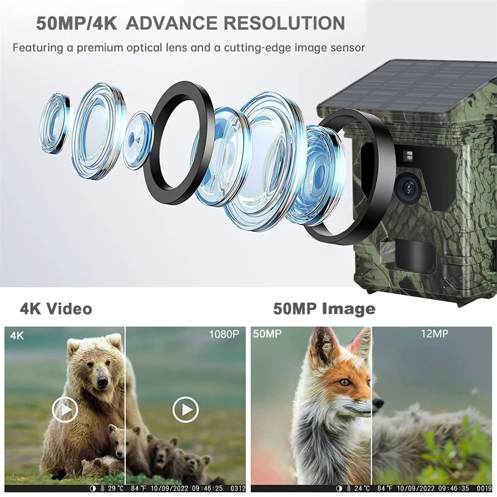 YNFECN 2025 HC600A Outdoor Sol - Outdoor Hunting Camera Wifi บทวิจารณ์และราคา