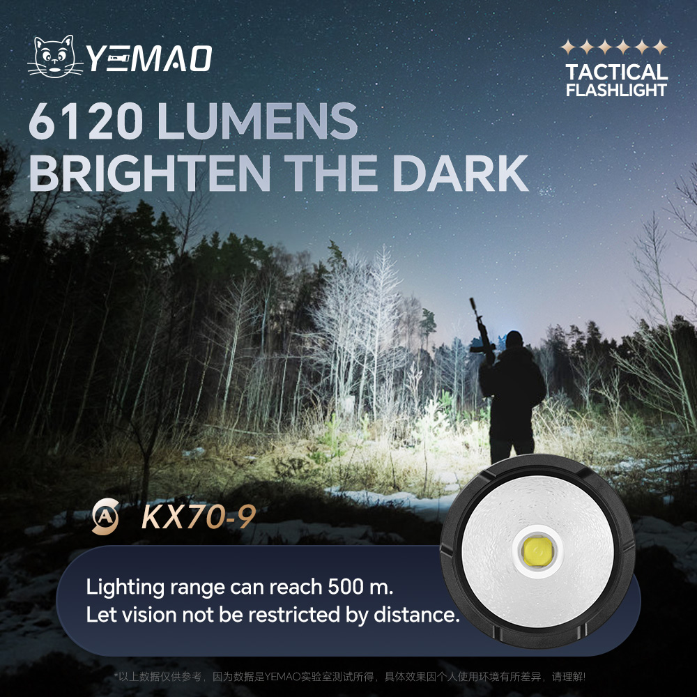 YEMAO-A81 6210LM Flashlight, U - Tactical Flashlight Rechargeable บทวิจารณ์และราคา
