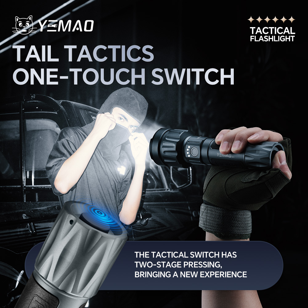 YEMAO-A81 6210LM Flashlight, U - Tactical Flashlight Rechargeable บทวิจารณ์และราคา