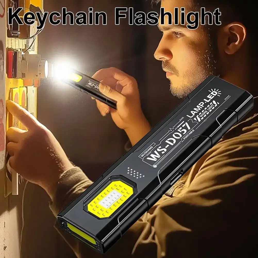 Powerful Mini COB Keychain Fla - Tactical Flashlight Rechargeable บทวิจารณ์และราคา