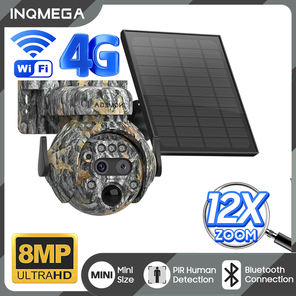INQMEGA 12X ZOOM 4K 8MP Solar  - Outdoor Hunting Camera Wifi บทวิจารณ์และราคา