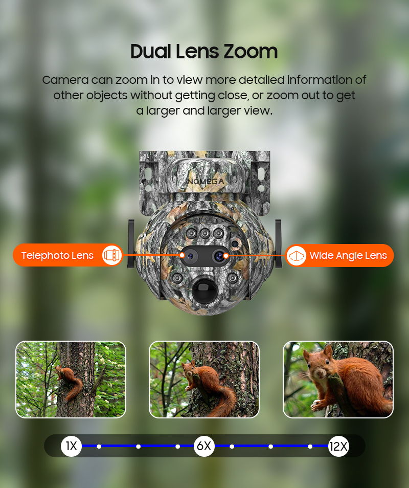 INQMEGA 12X ZOOM 4K 8MP Solar  - Outdoor Hunting Camera Wifi บทวิจารณ์และราคา