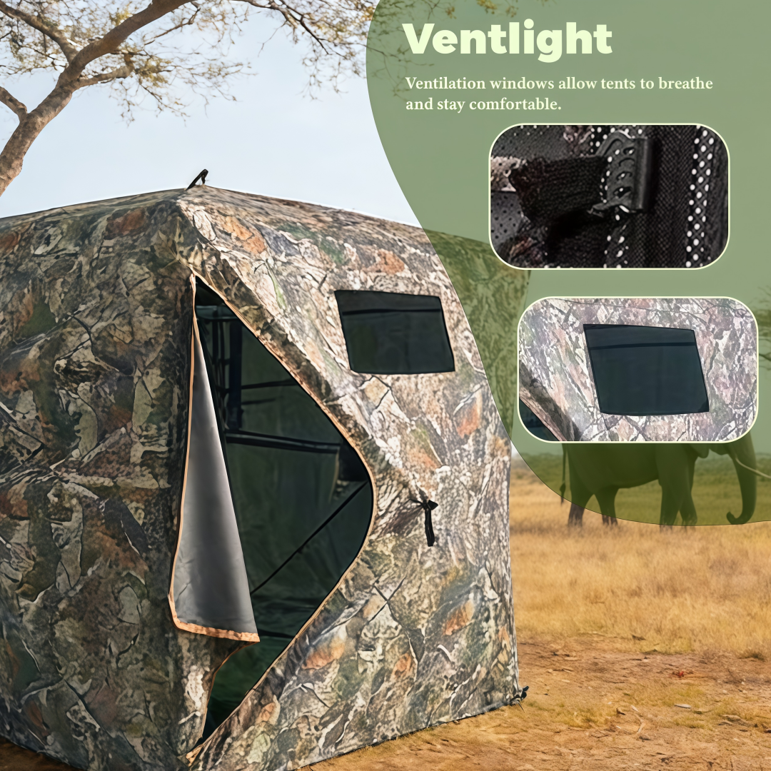 Camouflage Pop-Up Hunting Blin - Hunting & Outdoor Supplies Carterton Reviews บทวิจารณ์และราคา